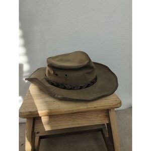 Eddy Bros Cougar‎ Hat Outback Rugged Outdoors Braided Preowned
